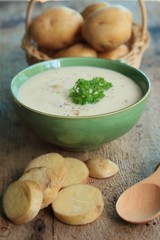 soup with fresh potatoes