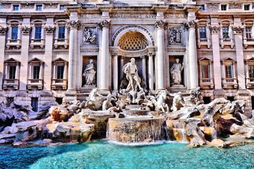 Naklejka na ściany i meble Trevi Fountain, Rome