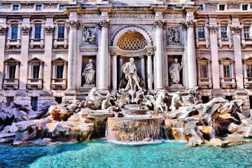 Foto auf Acrylglas Trevi-Brunnen, Rom © Tupungato