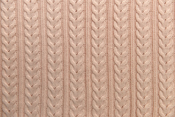 Knit pink background in full frame - 95184473