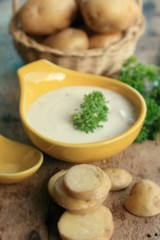 soup with fresh potatoes
