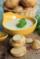 soup with fresh potatoes