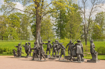 Detail of sculptural group 