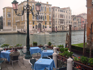 Venise, l'hiver sur les bords du Grand Canal