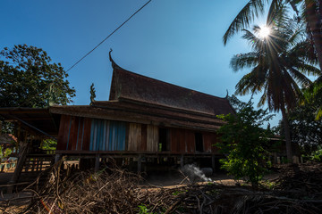 Fototapeta na wymiar Temple in province Cambodia, Sep 2015