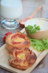 soup potatoes with breakfast