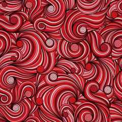 Doodle seamless background. Hand drawn