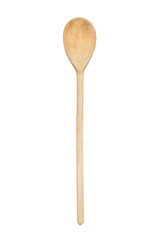 Wooden spoon isolated on white