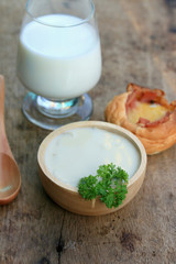soup potatoes with breakfast