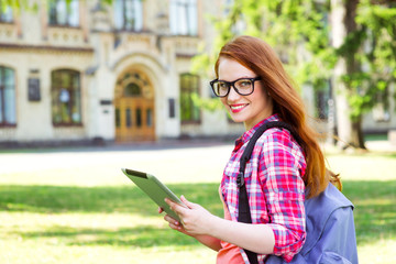 Concept for young student girl