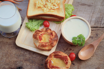 soup potatoes with breakfast