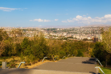 view on the city of Yerevan