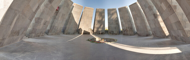 Fototapeta na wymiar Monument to the victims of genocide of Armenians