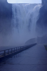 Montmorency Falls  waterfall in mist