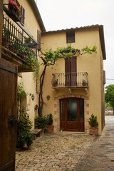 traditional pictorial streets of old italian villages