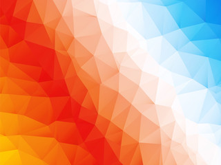 Abstract red orange blue white background