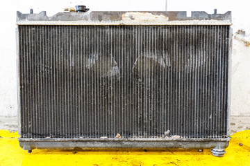 Leaky car radiator
