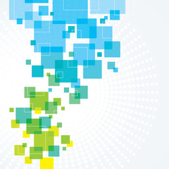 Blue and Green Abstract Background