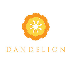 Illustration of concept dandelion. Vector
