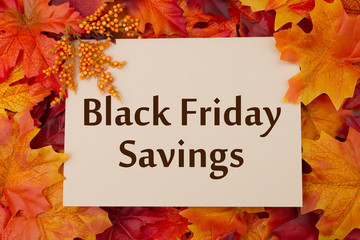 Black Friday Savings Card