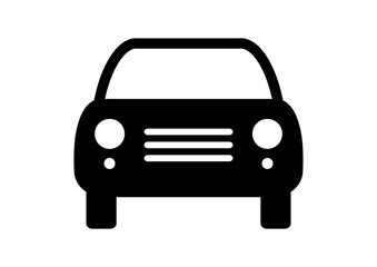 Car vector icon on white background