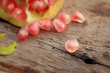 tasty fresh pomegranate fruit