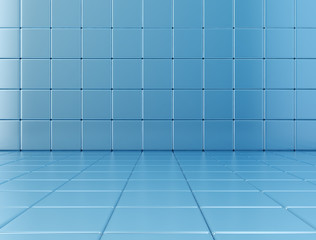 Blue tiles background  - Powered by Adobe