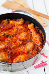 Tomato Chicken and Mushroon Stew