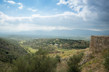 Fototapeta na wymiar Greek countryside landscape