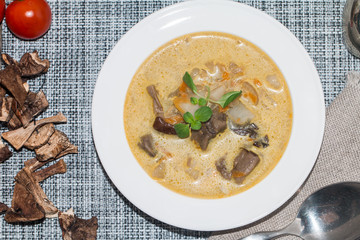 vegetarian mushroom soup