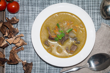 vegetarian mushroom soup