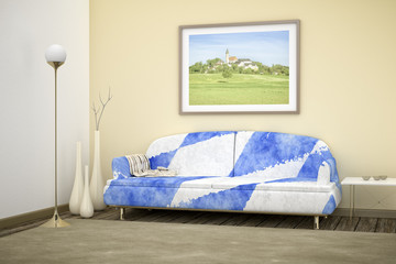 Bavarian colors sofa