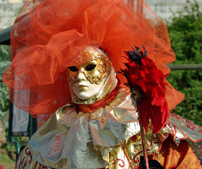 Fascinant masque du carnaval vénitien