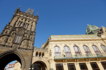 Powder Gate in Prague - obrazy, fototapety, plakaty