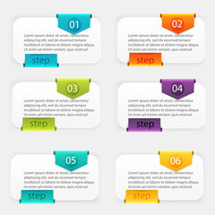 Vector colorful info graphics for your business presentations.