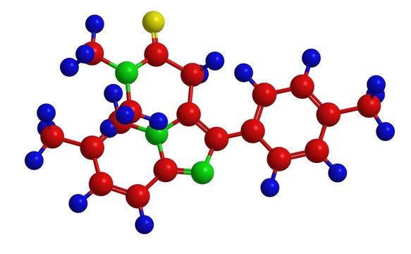 Molecular structure of zolpidem