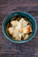 Casserole with broccoli and cheese