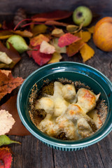 Casserole with broccoli and cheese