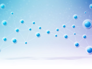  blue molecule vector science object