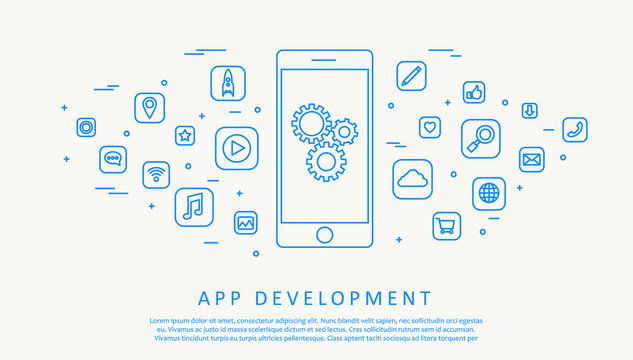 App Development Thin Line Design