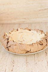 Chocolate pavlova