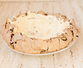Chocolate pavlova