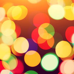 blurred christmas lights