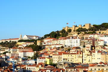Fototapeta na wymiar Aerial view of Lisbon, Portugal