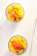 Chia pudding with mango