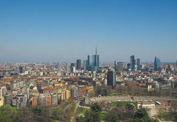 Obraz premium Aerial view of Milan