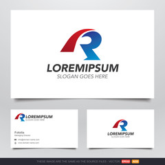 Automotive Type R Logo and Business Card Design V.1