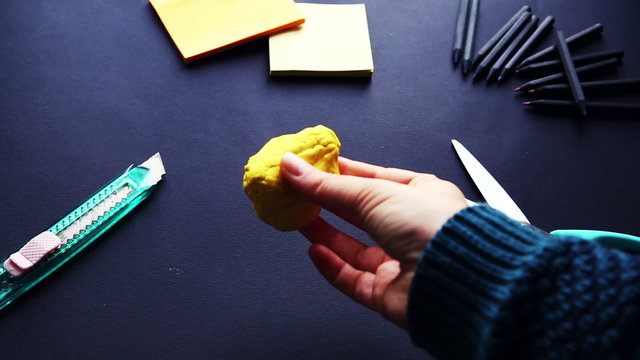 stop motion and animation of  having and developing idea concept