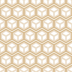 Abstract hexagonal seamless pattern