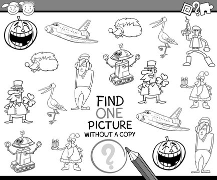 find single picture task for kids